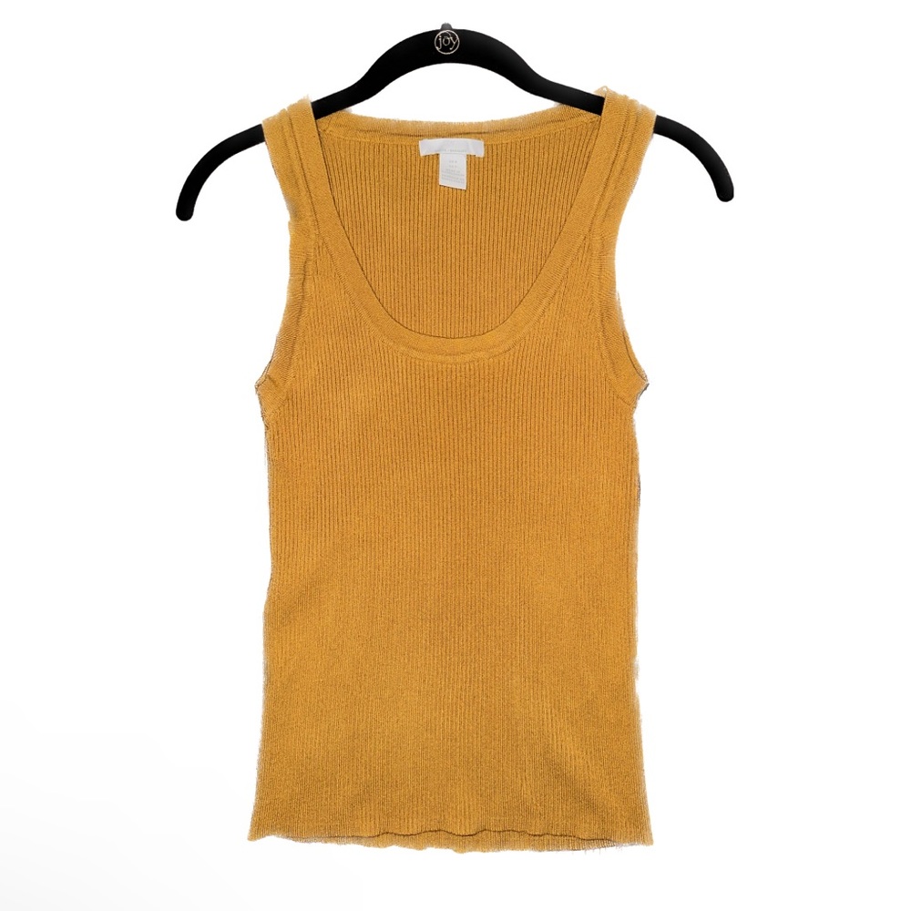 H&M Basics Women’s Mustard Ribbed Knit Tank